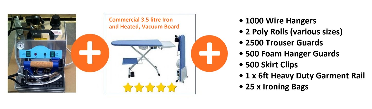 Commercial Ironing Equipment Package